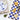 BLU KAT Checker Mix Serving Board - 40x17 cm - Chocolate/Blue