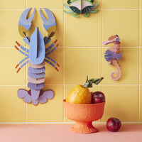 Studio Roof Pink Seahorse Wall Decoration