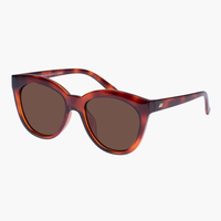 Le Specs RESUMPTION TOFFEE Tortoise cat-eye recycled Sunglasses