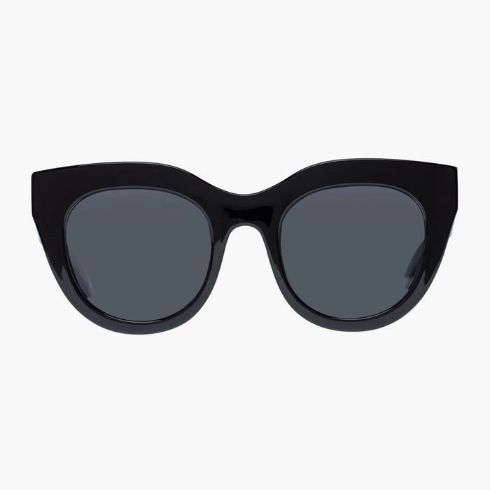 Le Specs AIR HEART Black Cat Eye Sunglasses - POLARIZED