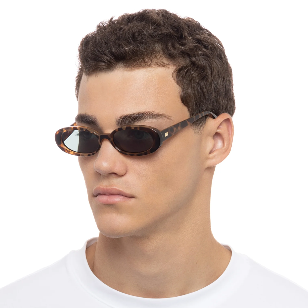 Le Specs OUTTA LOVE Tortoise Oval Sunglasses