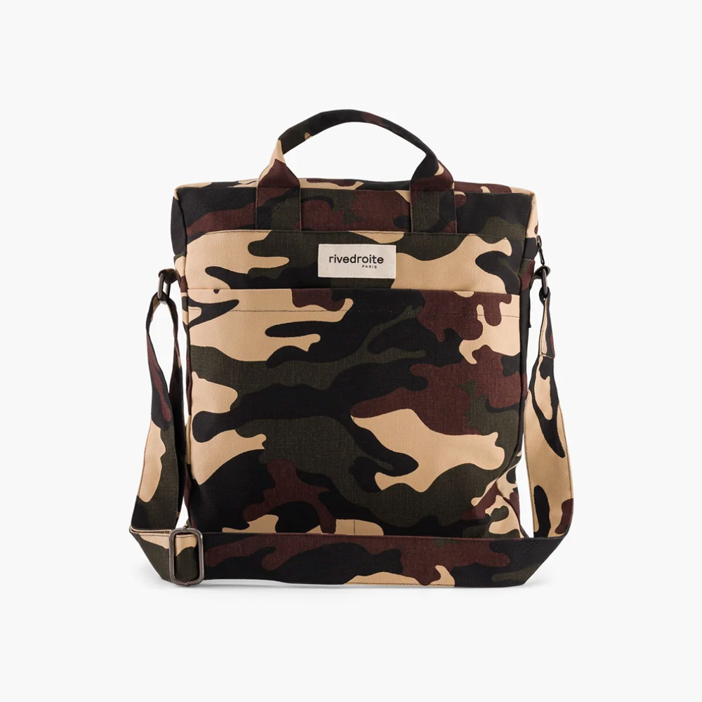 Achille Camo City Bag - Recycled Cotton