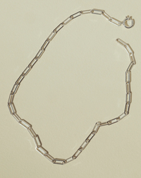 BY1OAK 'Memory' Silver Link Chain Necklace