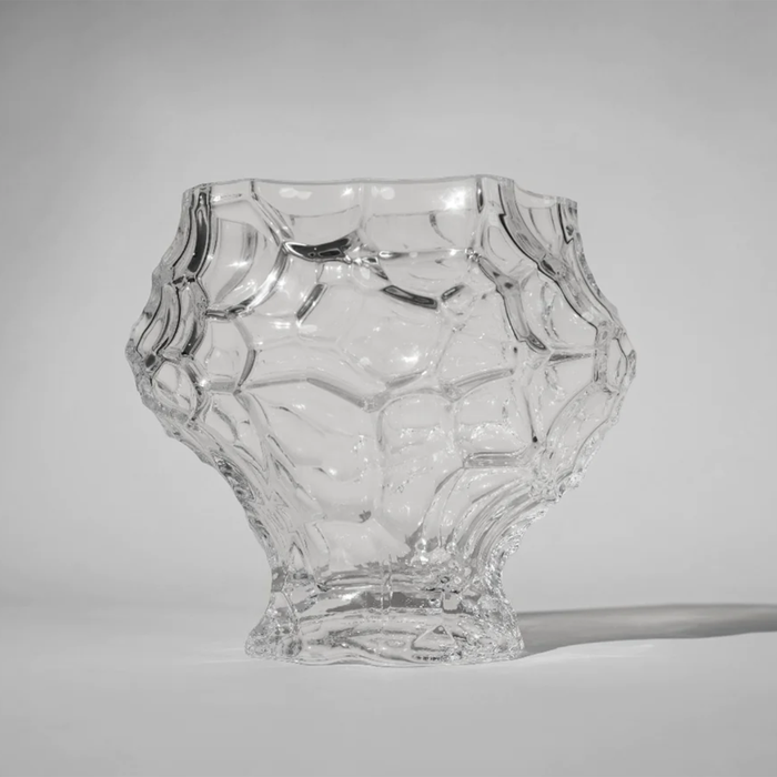 Hein Studio Medium Canyon Clear Glass Vase