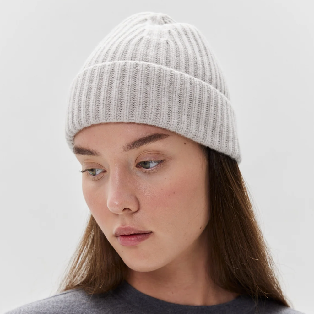 Martigny Cashmere Hat - Stone