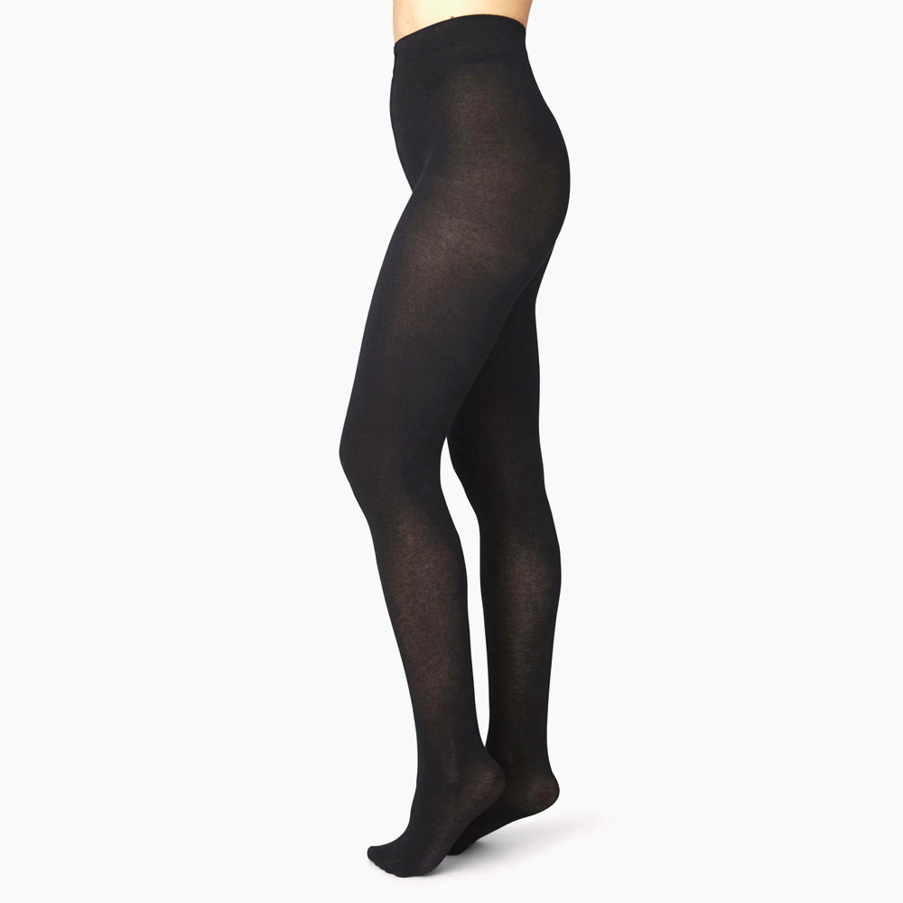 ALICE Black Cashmere Tights from Swedish Stockings. 