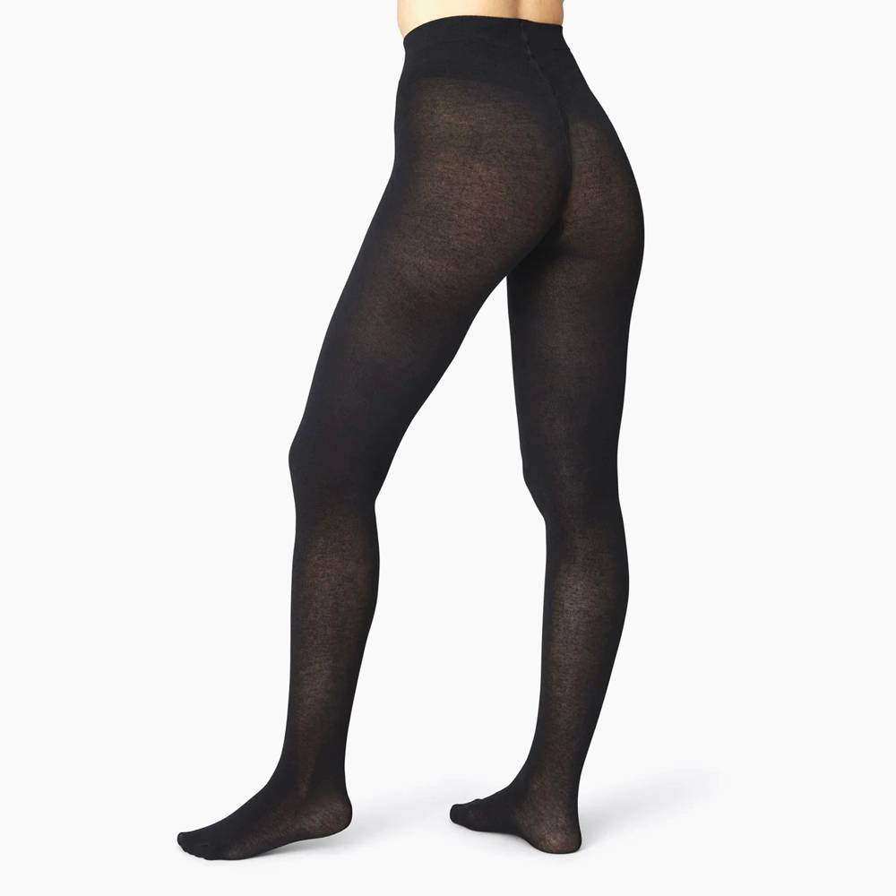 ALICE Black Cashmere Tights from Swedish Stockings. 
