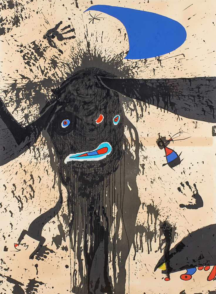 Joan Miró 'La Ruisselante Lunaire, 1976’ Art Print from Galerie Maeght
