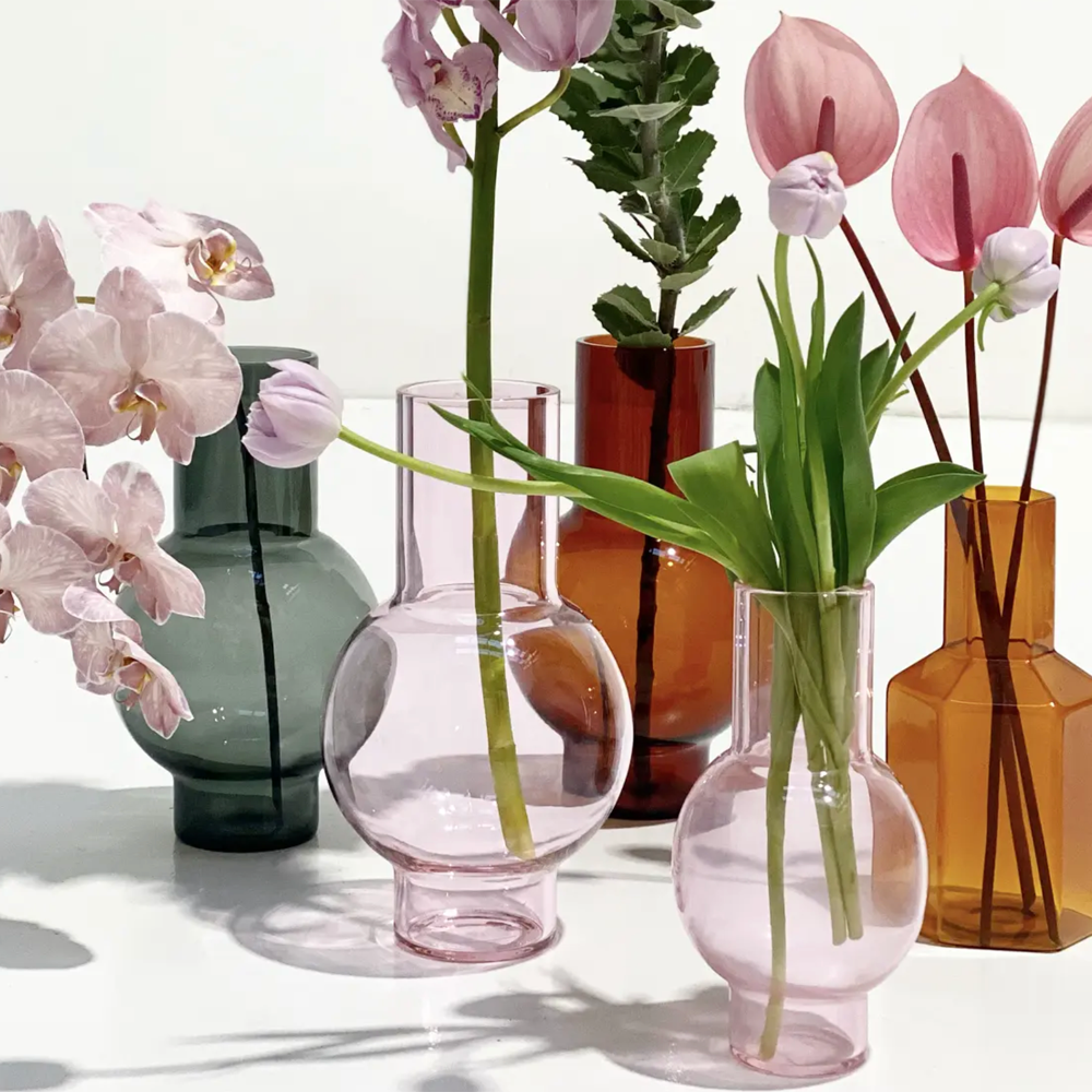 LOULOU Pink Glass Vase
