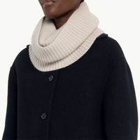 LISA YANG London Grey Cashmere Snood Scarf