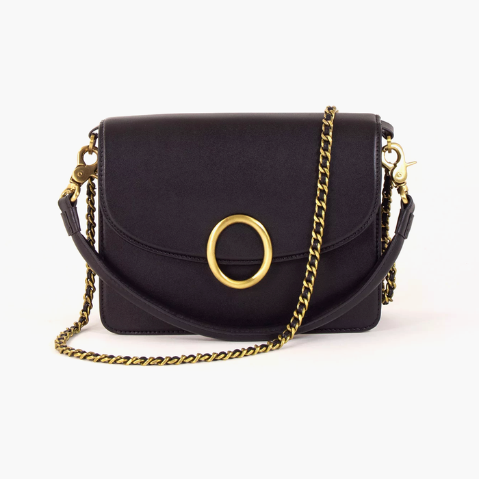 Sessùn Theao Black Leather Handbag
