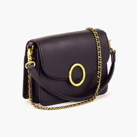 Sessùn Theao Black Leather Handbag