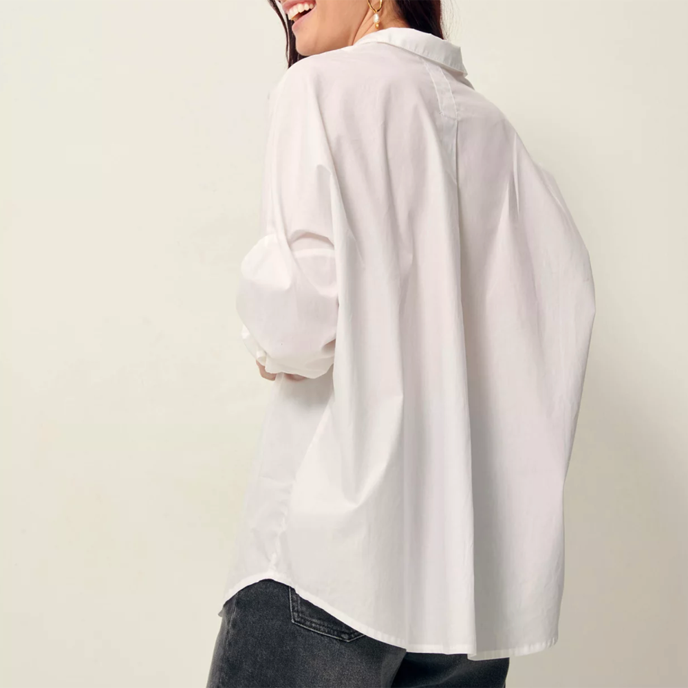 Sessùn Maemi O - White Cotton Poplin Shirt
