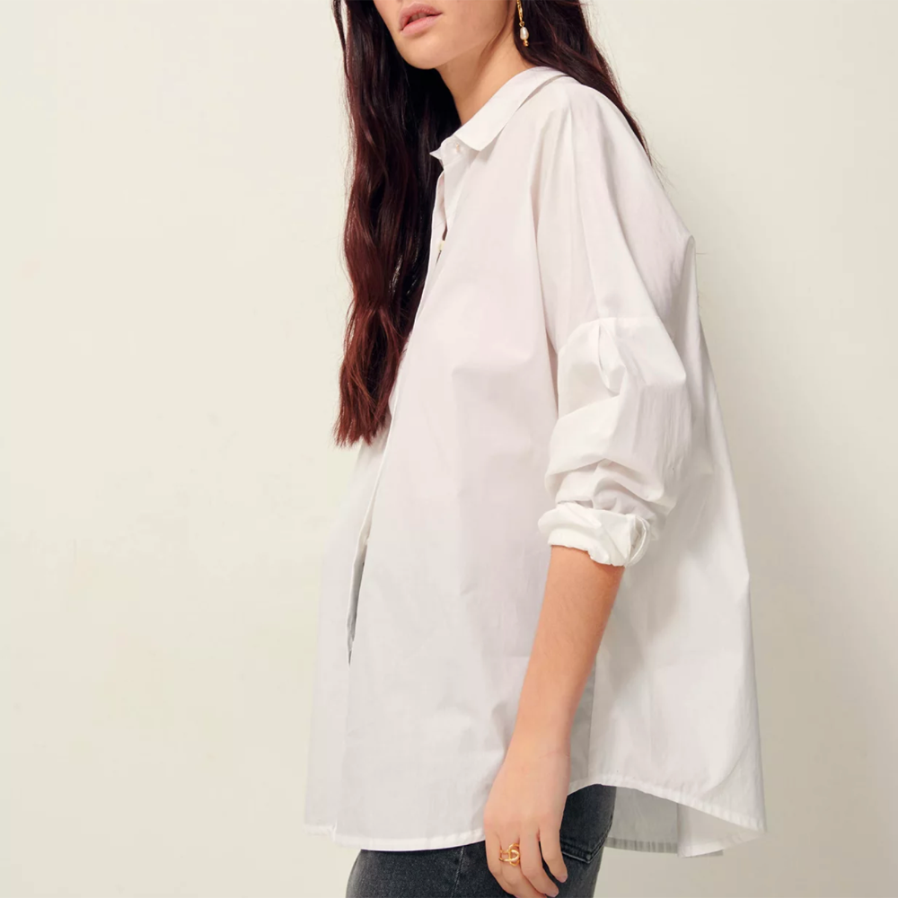 Sessùn Maemi O - White Cotton Poplin Shirt