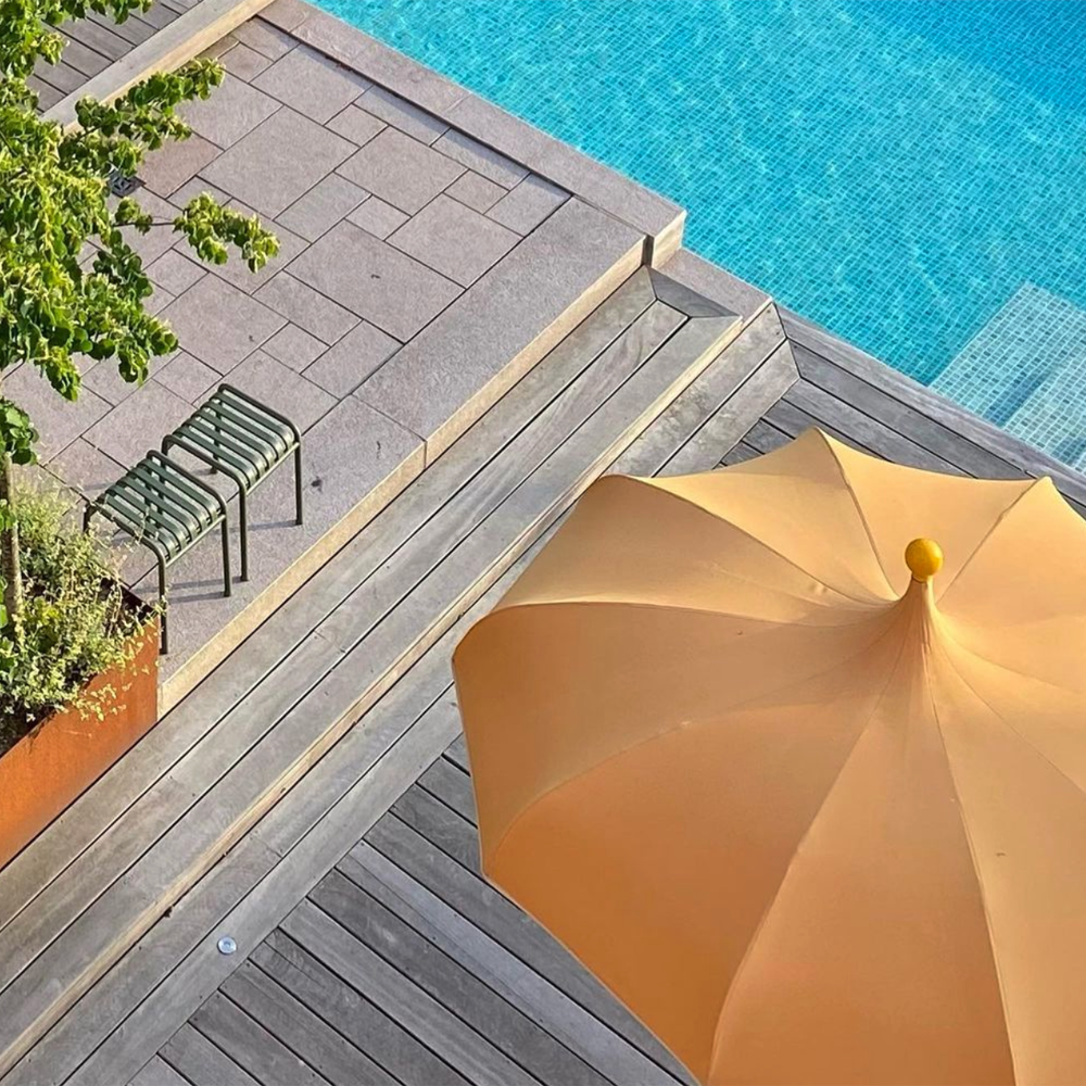 MIRLO Orange Parasol / Patio Umbrella