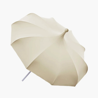 MIRLO White Parasol / Patio Umbrella