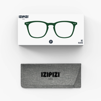 IZIPIZI Trapezoid Kaki Green Reading Glasses - Style E