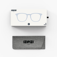 IZIPIZI Trapezoid Frozen Blue Reading Glasses - Style E