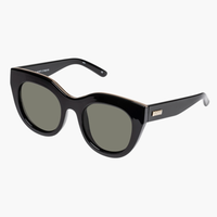 Le Specs AIR HEART Black Cat Eye Sunglasses