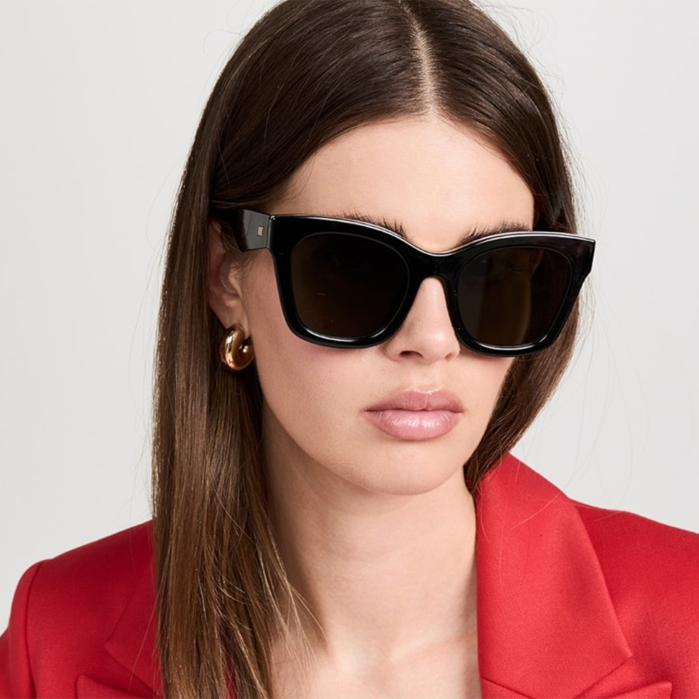 Le Specs SHOWSTOPPER Black Cat Eye Sunglasses