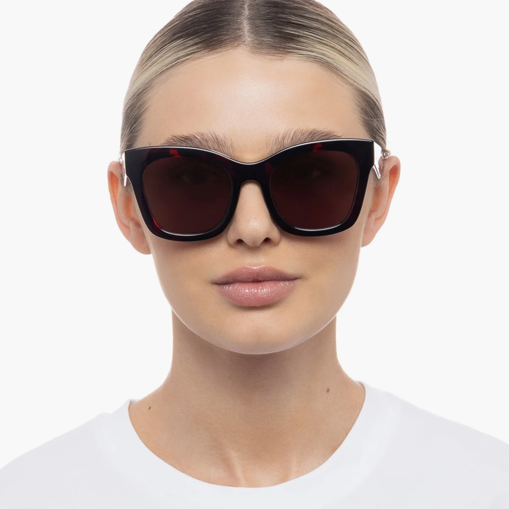 Le Specs SHOWSTOPPER  Cherry Tortoise Cat Eye Sunglasses