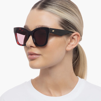 Le Specs SHOWSTOPPER  Cherry Tortoise Cat Eye Sunglasses