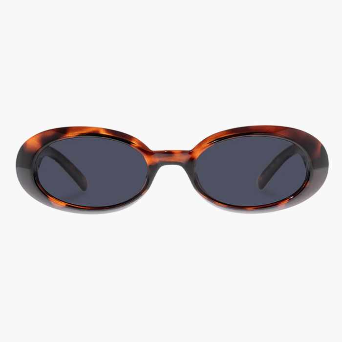 Le Specs WORK IT! Dark Tortoise Oval Sunglasses - Polarized