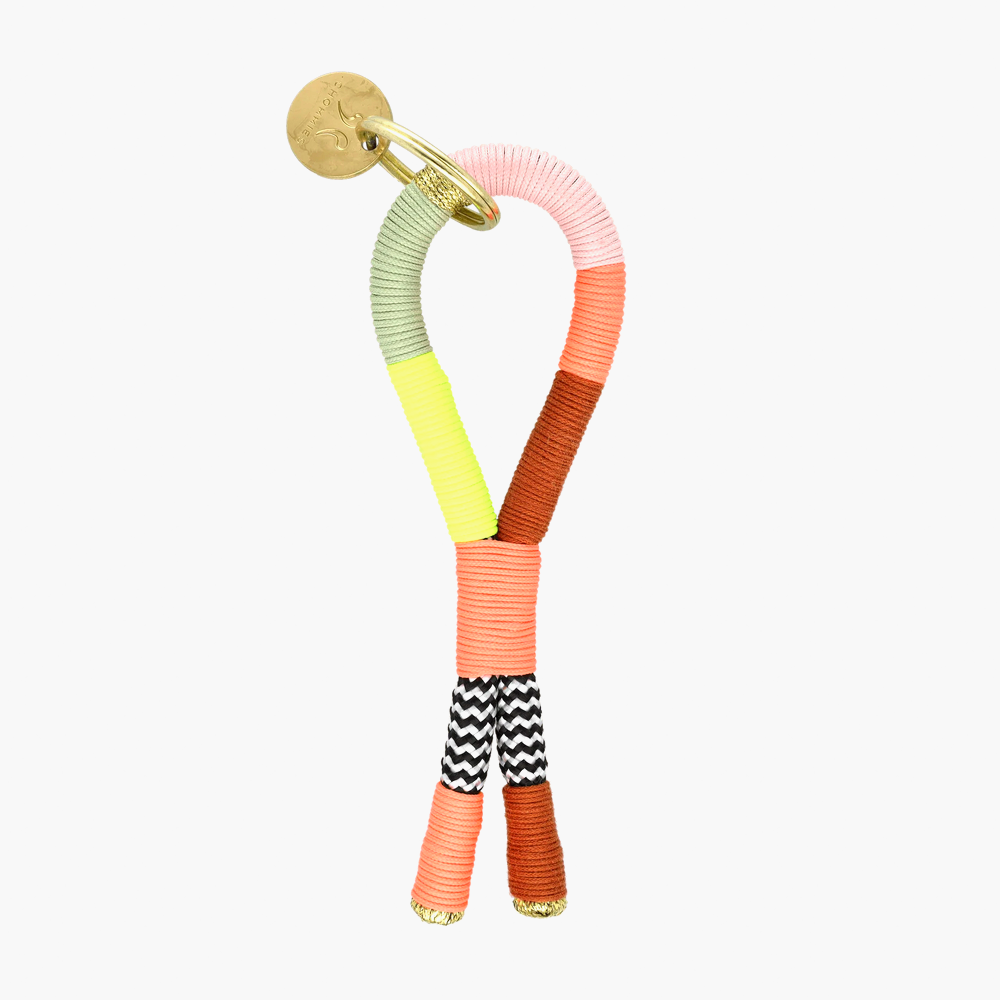 Multicolor Rope Loop Keyring - Popsicle