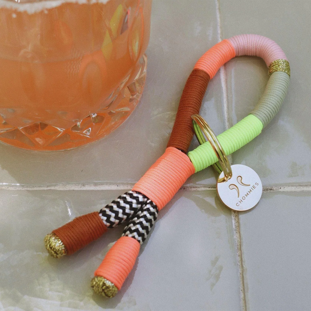 Multicolor Rope Loop Keyring - Popsicle