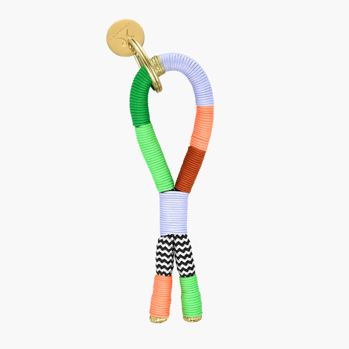 Multicolor Rope Loop Keyring - Spring