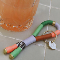 Multicolor Rope Loop Keyring - Spring