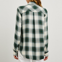 Rails Hunter Plaid Shirt - Ivory Olive Teal