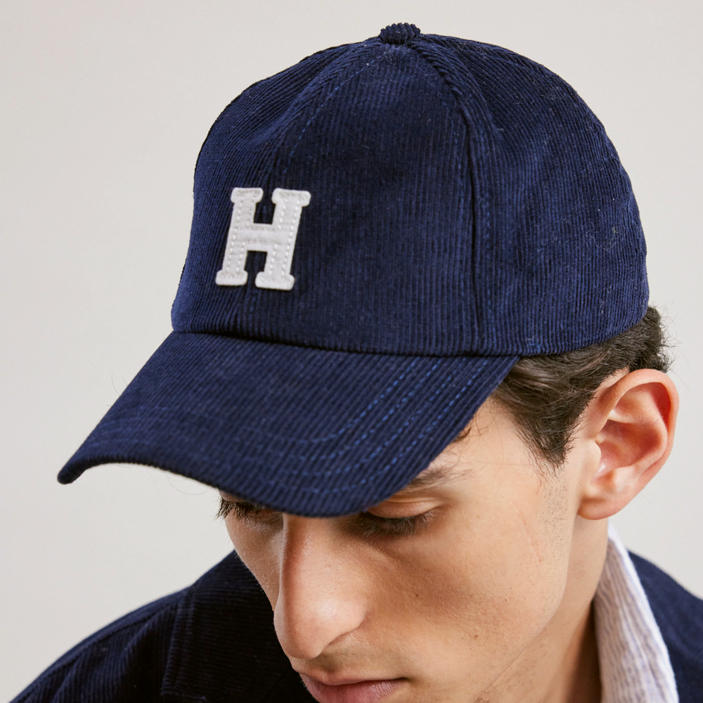 Hartford Navy Corduroy Cap