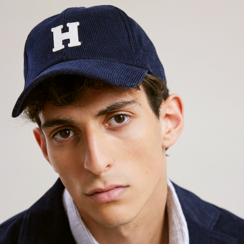 Hartford Navy Corduroy Cap