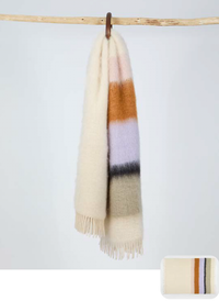 Mantas Ezcaray Serenity No. 32 Striped Mohair Throw - 130 x 200 cm