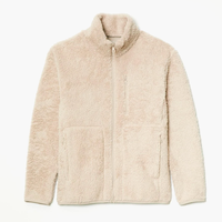 Girlfriend Collective Cream Full-Zip Fleece Jacket - Recycled materials