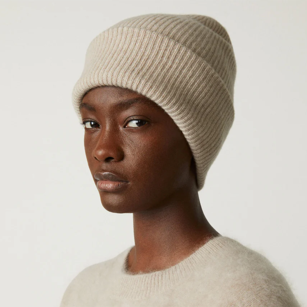 LISA YANG Stockholm Cashmere Hat - Sand