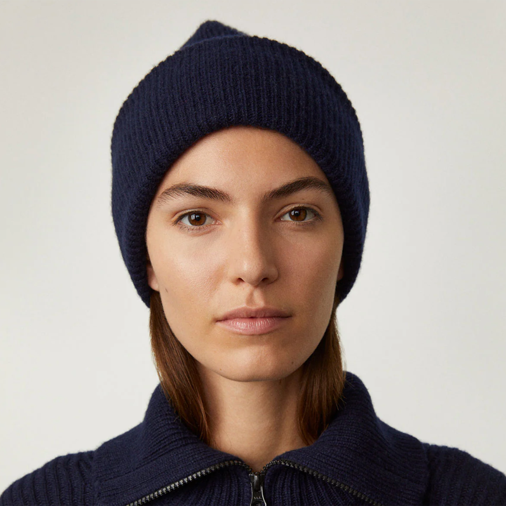 LISA YANG Stockholm Cashmere Hat - Navy