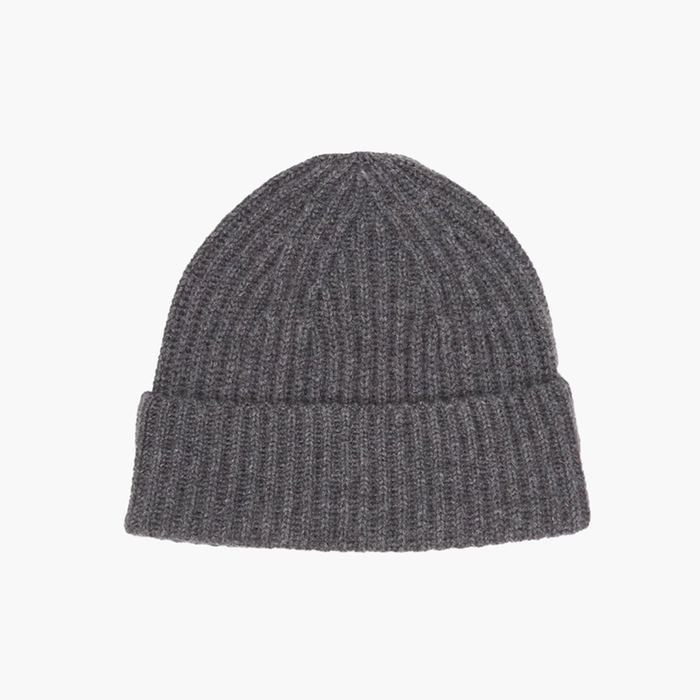 LISA YANG Martigny Graphite Grey Cashmere Beanie Hat