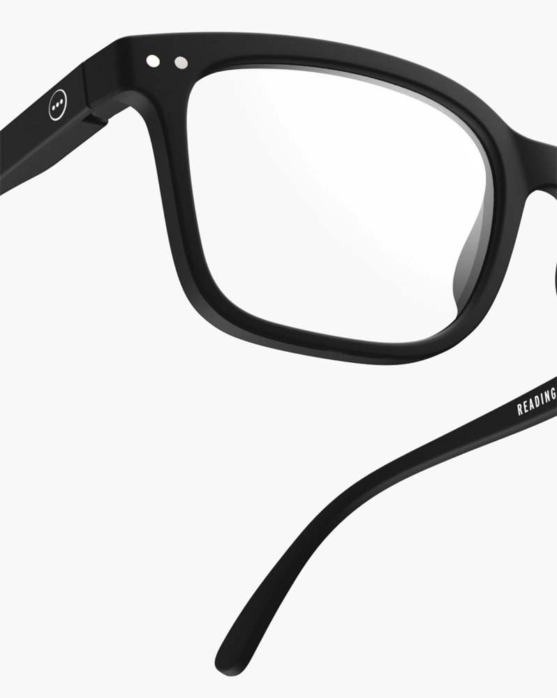 IZIPIZI Rectangular Black Reading Glasses - Style L