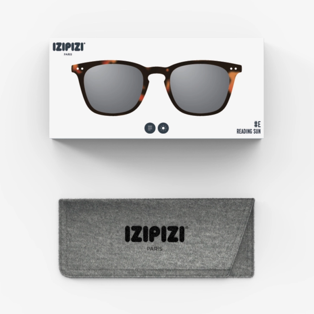 IZIPIZI Trapezoid Tortoise Reading Sunglasses - Style E