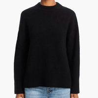 Rails Miranda Black Cashmere / Silk Crewneck Sweater