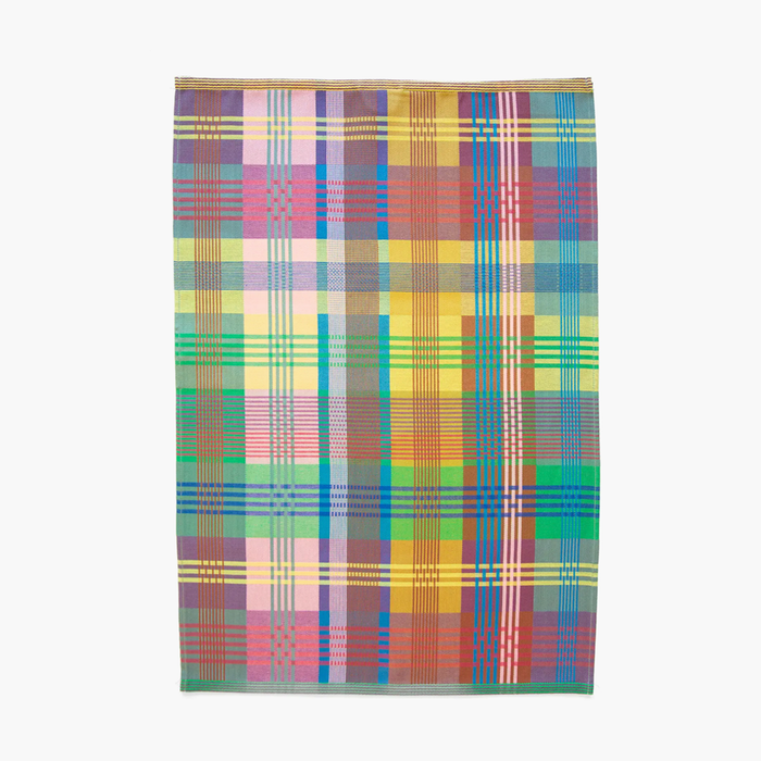 Multicolor Plaid Kitchen Tea Towel - Wild Weave 22A