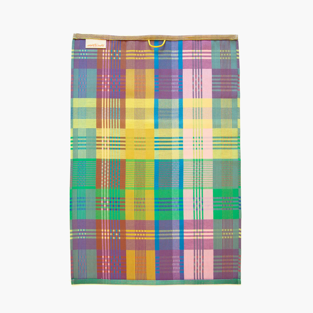 Multicolor Plaid Kitchen Tea Towel - Wild Weave 22A