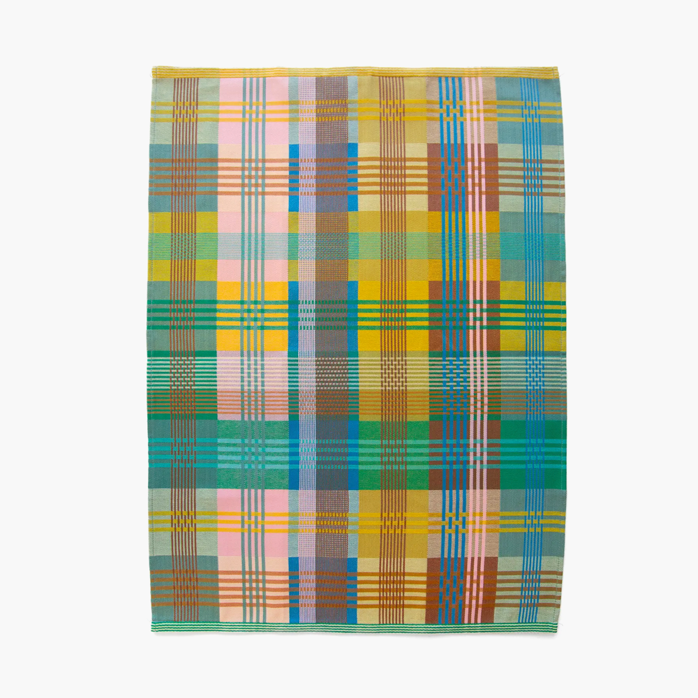 Multicolor Plaid Kitchen Tea Towel - Wild Weave 22C