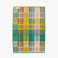 Multicolor Plaid Kitchen Tea Towel - Wild Weave 22C