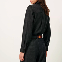 Sessùn Rinim - Black Denim Wide-Leg Pants