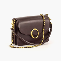 Sessùn Theao Chocolate Wine Leather Handbag