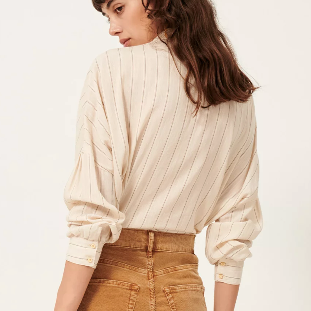 Sessùn Botan - Sand/Black Striped Shirt