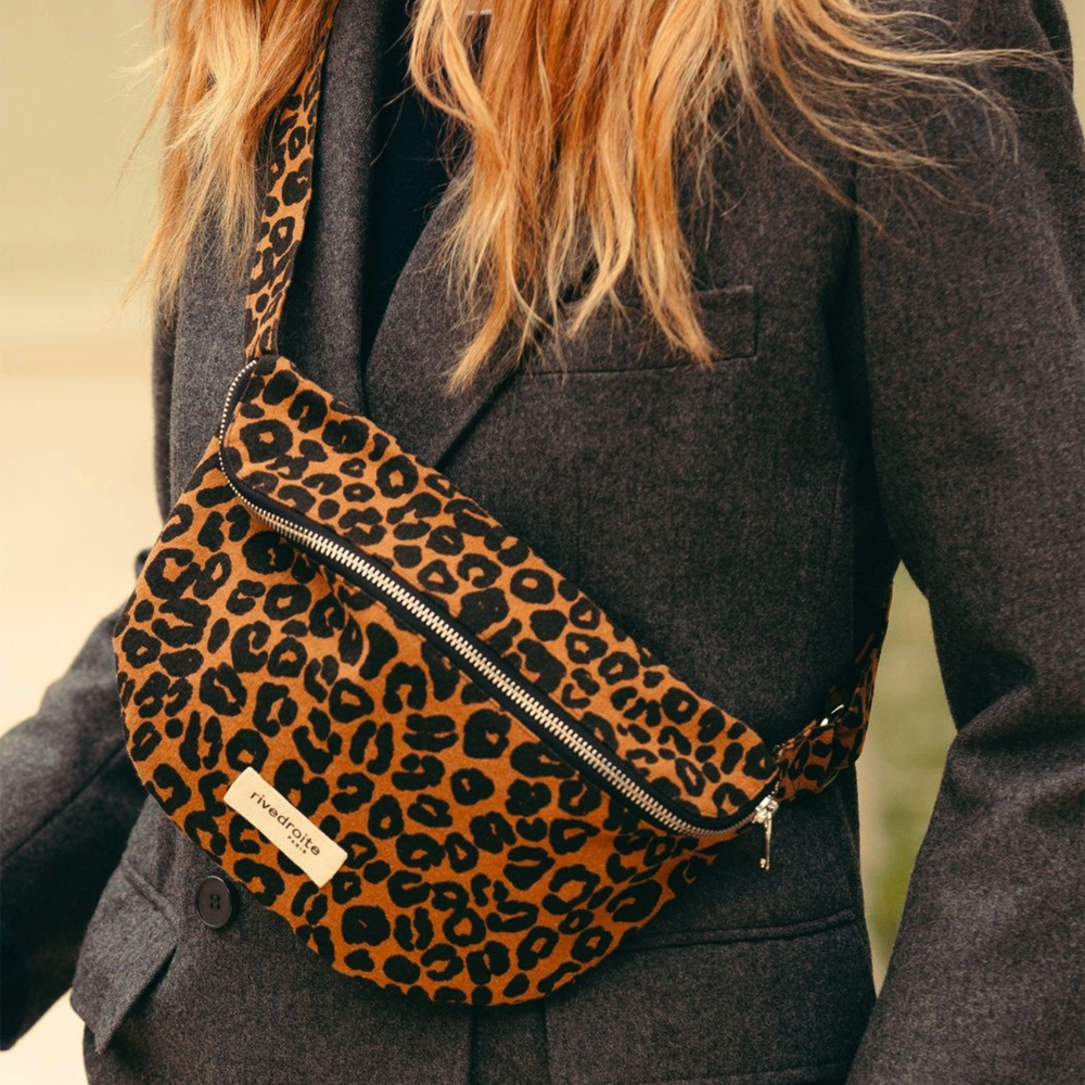 Leopard print waist bag shop